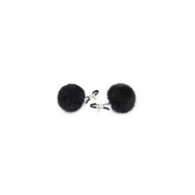 Pinces à seins avec pompoms noires 